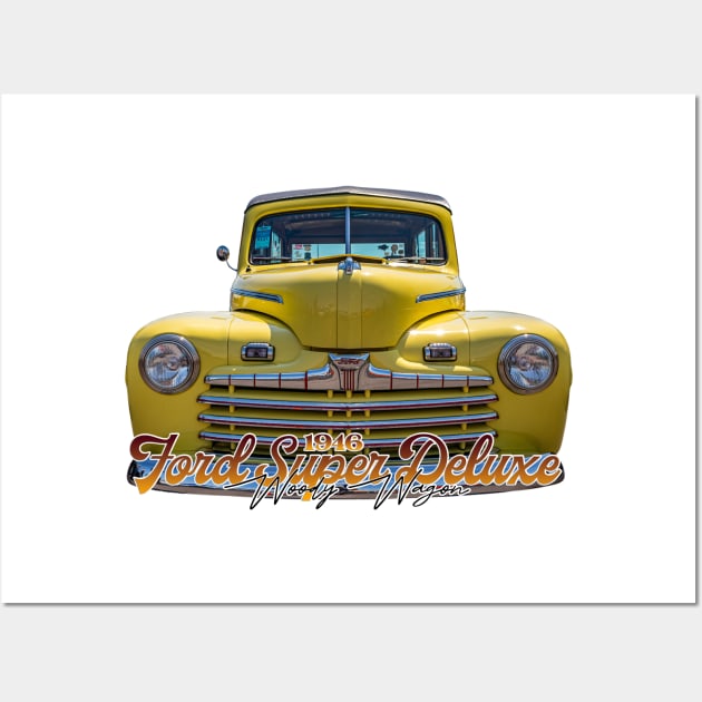 1946 Ford Super Deluxe Woody Wagon Wall Art by Gestalt Imagery